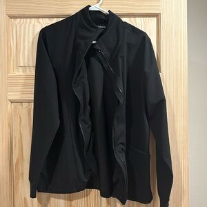 Mandala Black Scrub Jacket